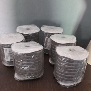 Abbaoww 50 Yards Silver Velvet Ribbon 3/8 Inch Wide